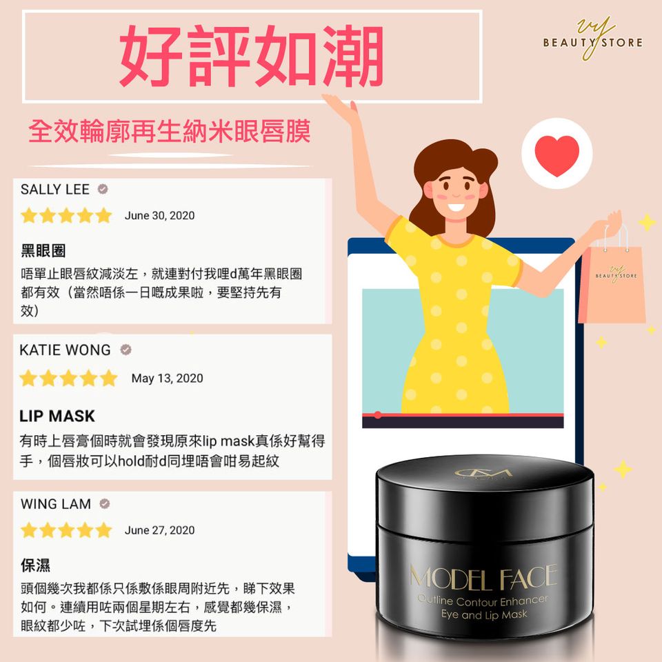 【好評如潮!😍】今天帶大家看看CM LESS 全效輪廓再生納米眼唇膜 的真實好評!