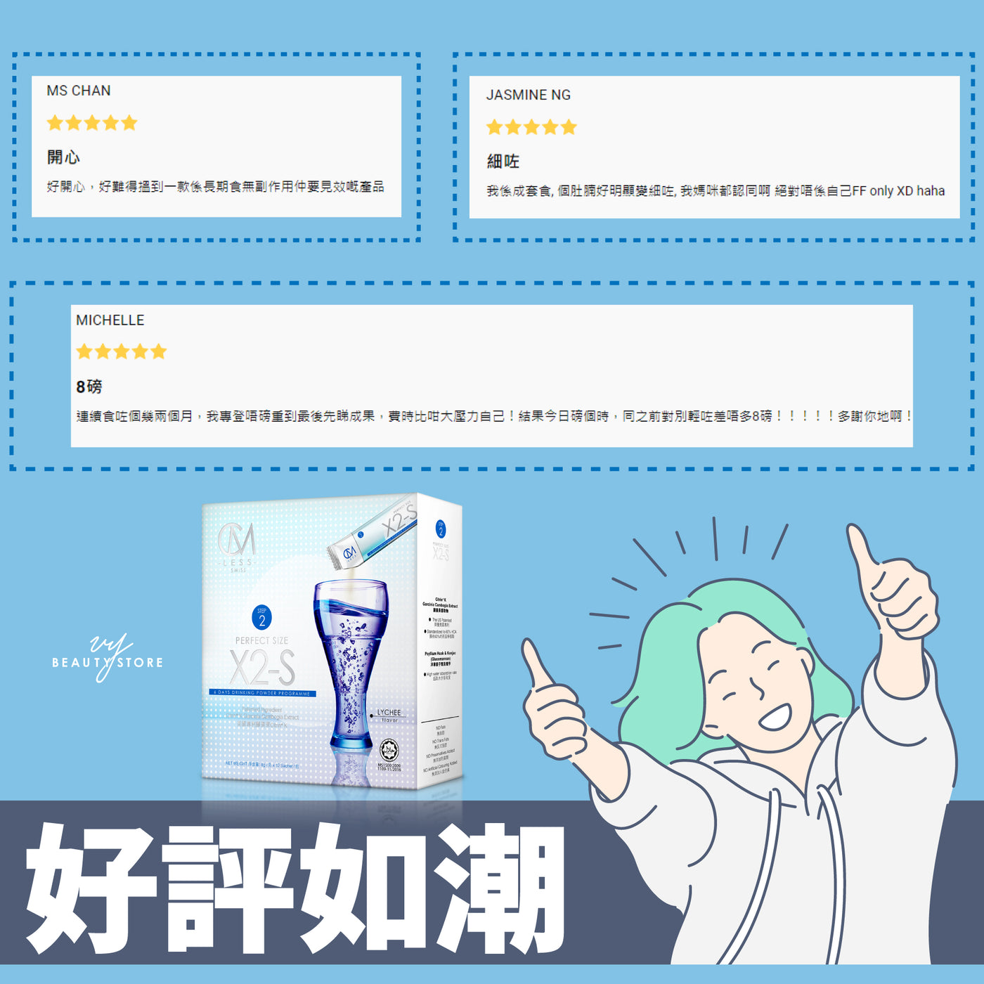 【好評如潮!😍】今天帶大家看看CM LESS #Step2 #阻脂鎖糖 的真實好評!