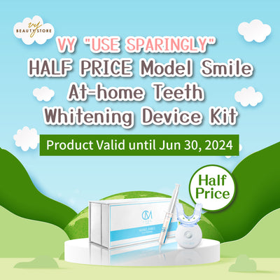 【只限郵寄至香港】VY「惜用」半價優惠：MODEL SMILE 家用美白牙齒藍光機套裝（產品有效期至2024年6月30日）